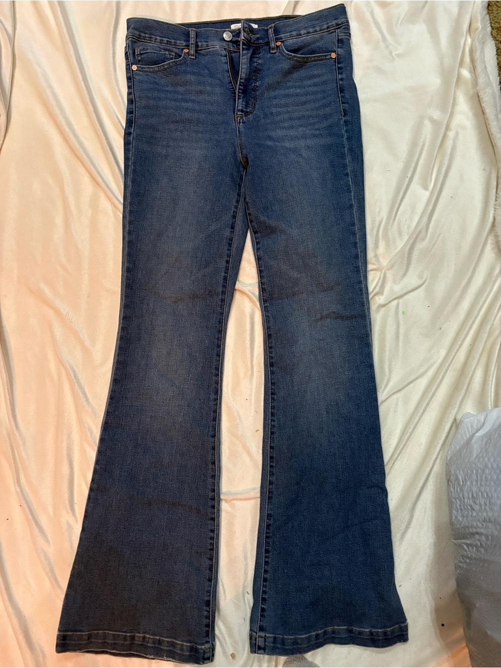 Joe's Jeans Dark Blue Flare Wide-Leg Jeans